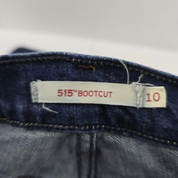 Levi's 515 boocut jeans blue denim size 10 womens 30x32 5391 - Picture 10 of 13